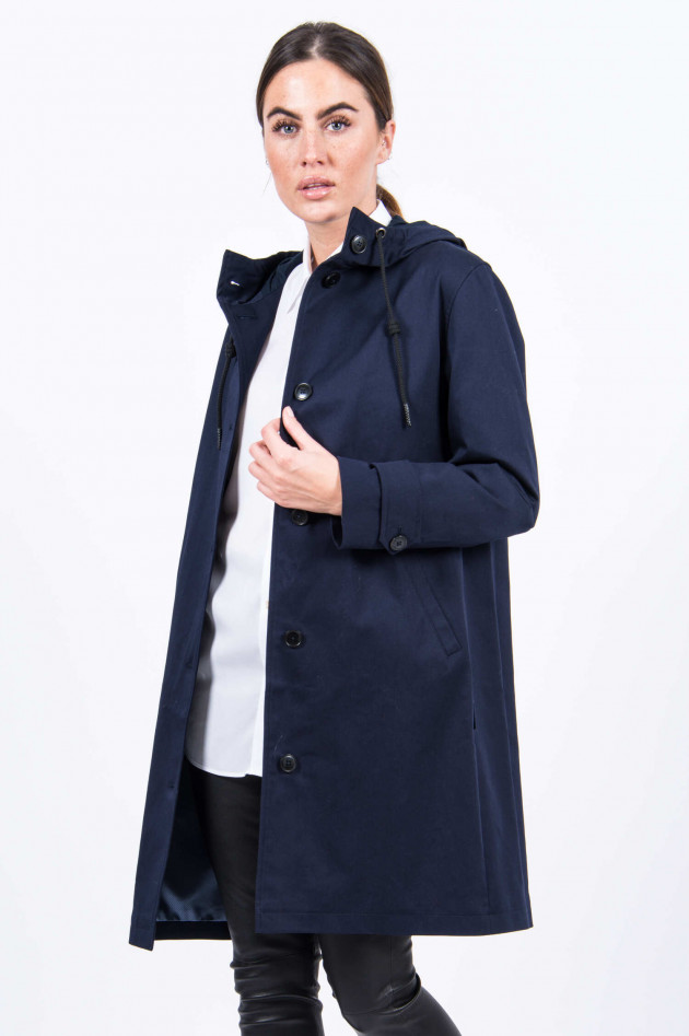 Closed Baumwoll-Parka in Midnight