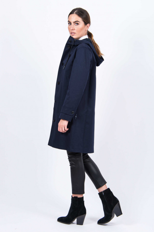 Closed Baumwoll-Parka in Midnight