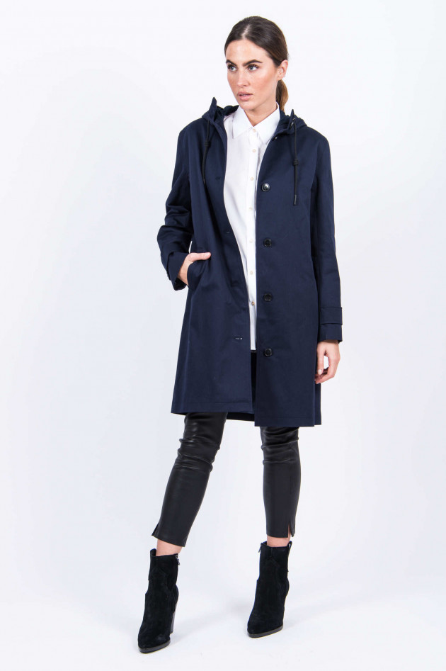 Closed Baumwoll-Parka in Midnight