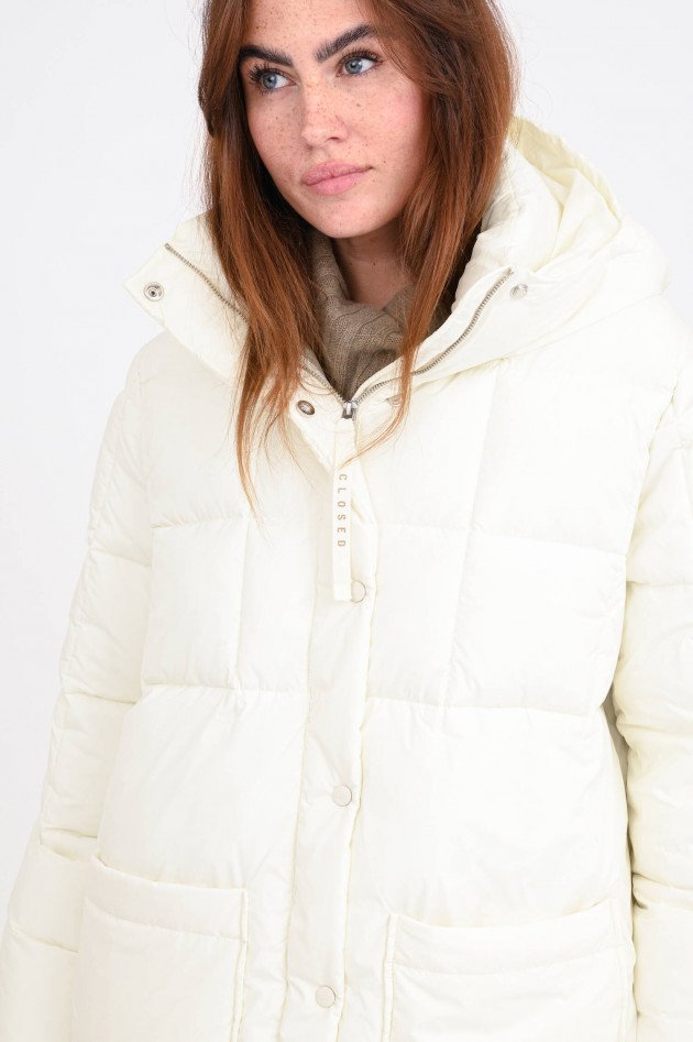 Closed Nachhaltige Steppjacke in Offwhite