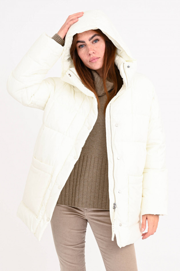 Closed Nachhaltige Steppjacke in Offwhite