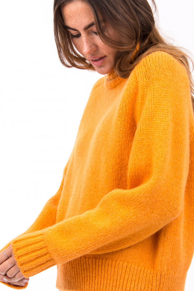 Closed Grobstrick Pullover in Orange