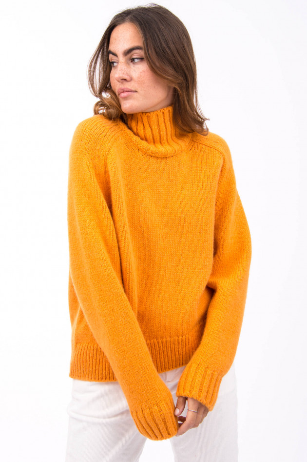 Closed Grobstrick Pullover in Orange