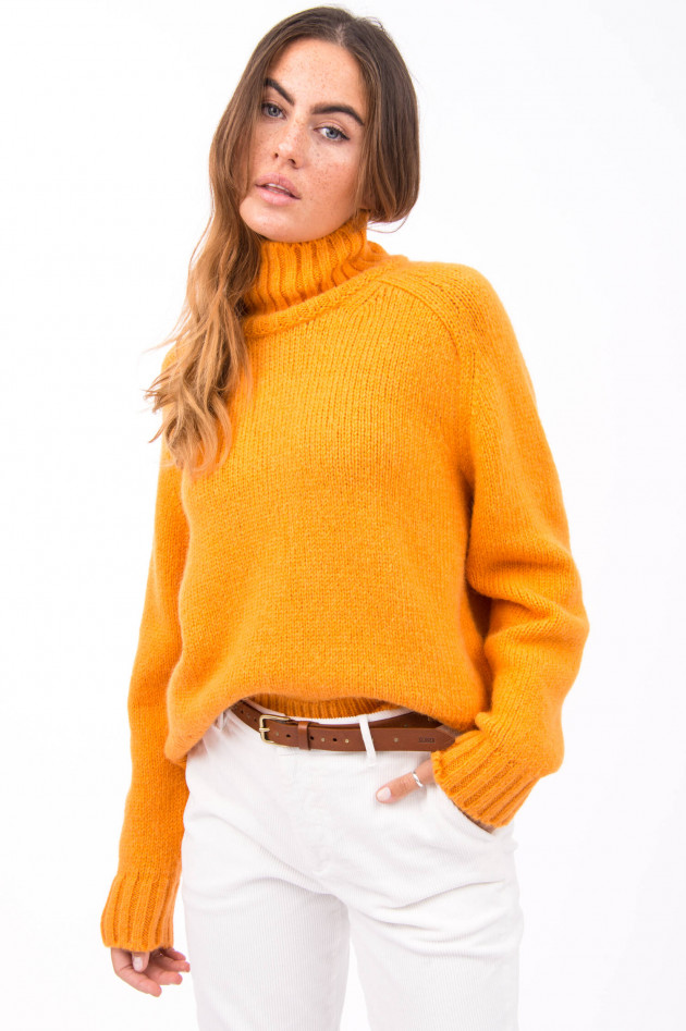 Closed Grobstrick Pullover in Orange