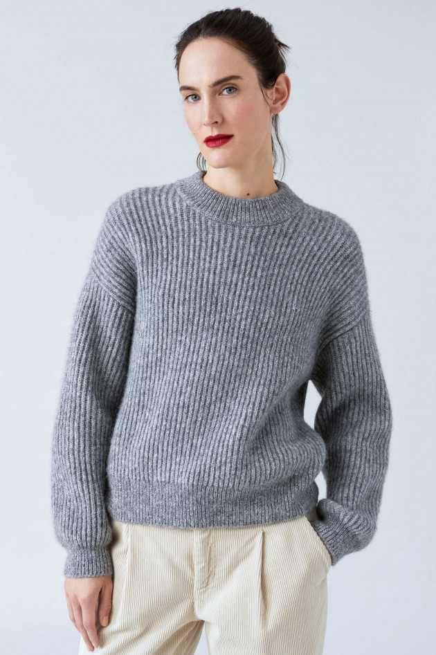 Closed Strickpullover in Grau