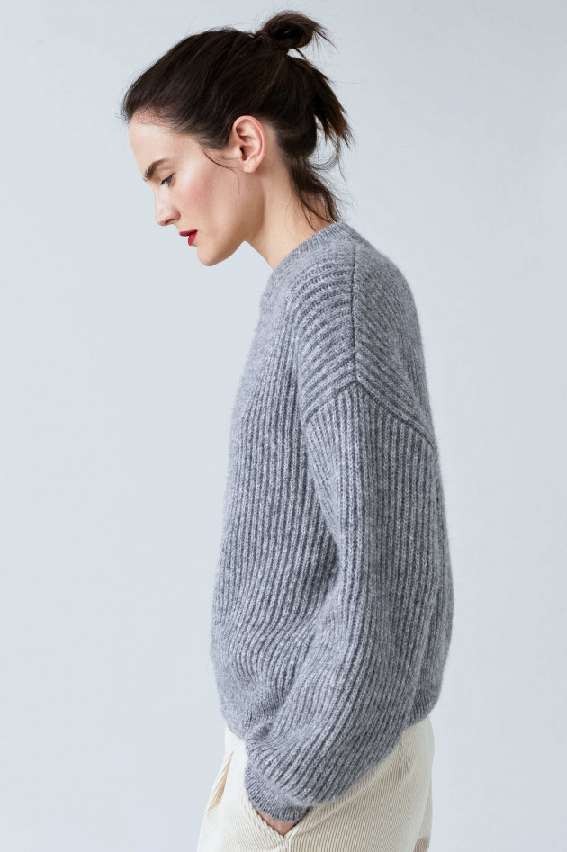 Closed Strickpullover in Grau