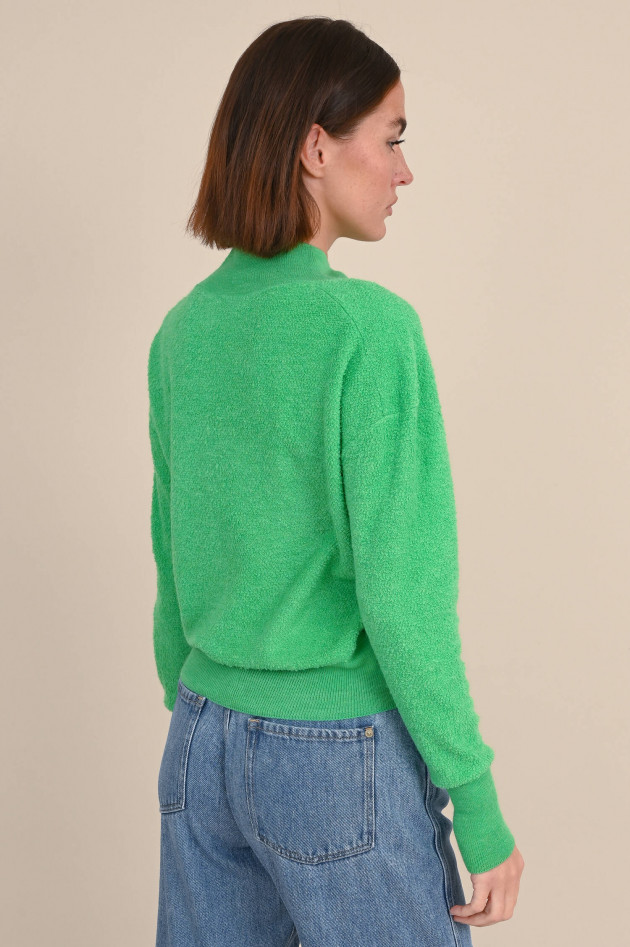 Closed Pullover aus Materialmix in Grün