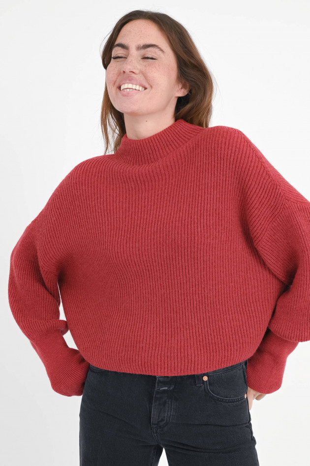 Closed Strickpullover mit Alpaka Anteil in Cherry Red