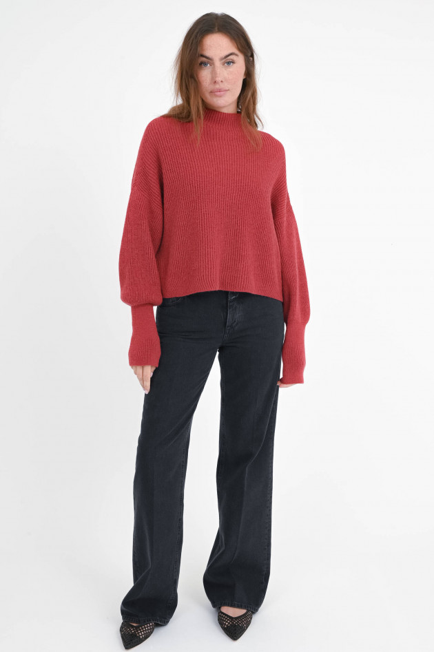 Closed Strickpullover mit Alpaka Anteil in Cherry Red