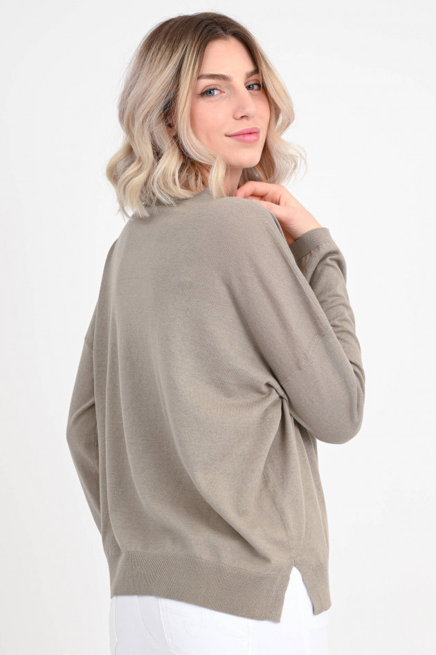 Closed Feinstrick Pullover in Taupe