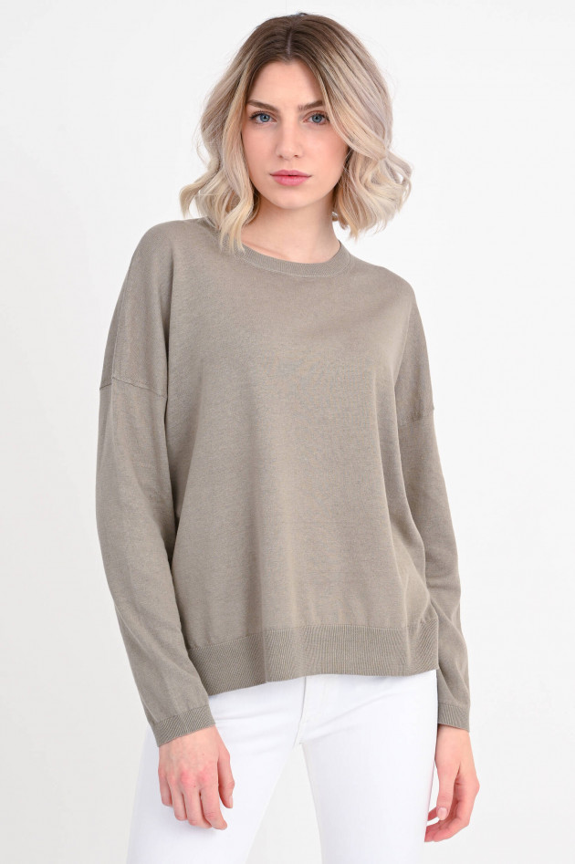 Closed Feinstrick Pullover in Taupe