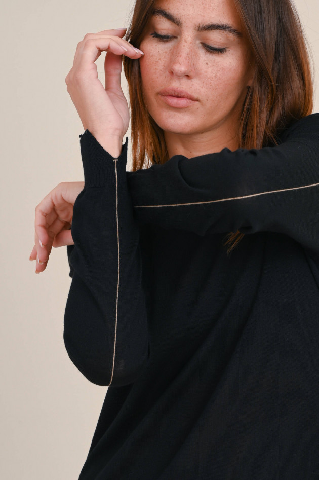Closed Feinstrick Pullover in Schwarz