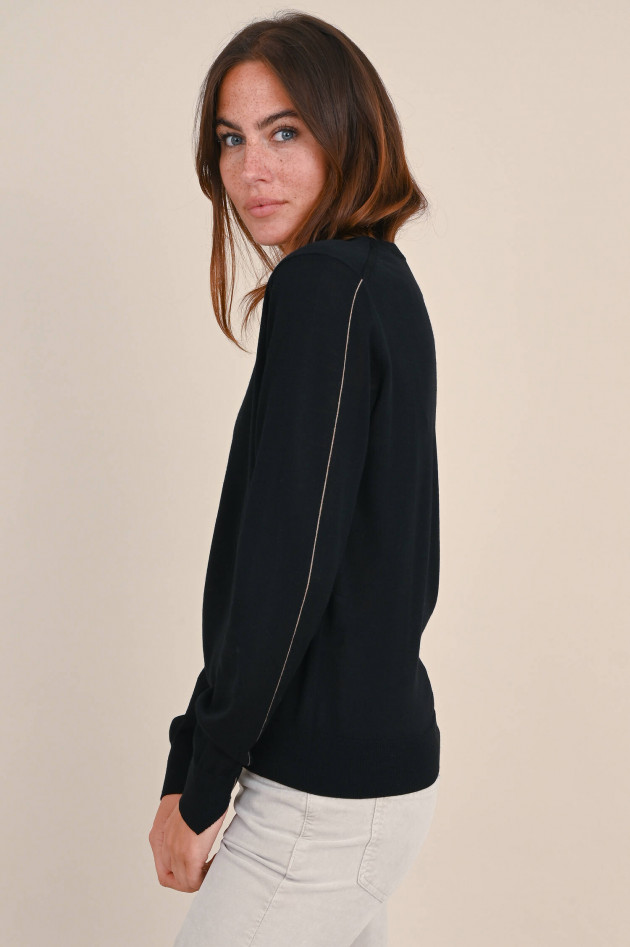 Closed Feinstrick Pullover in Schwarz