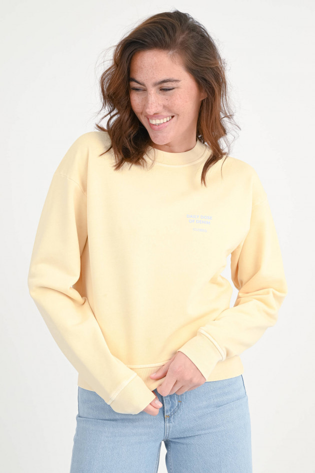 Closed Sweatshirt mit Print in Butteryellow