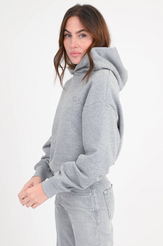 Closed Hoodie mit Ballonsaum in Grau