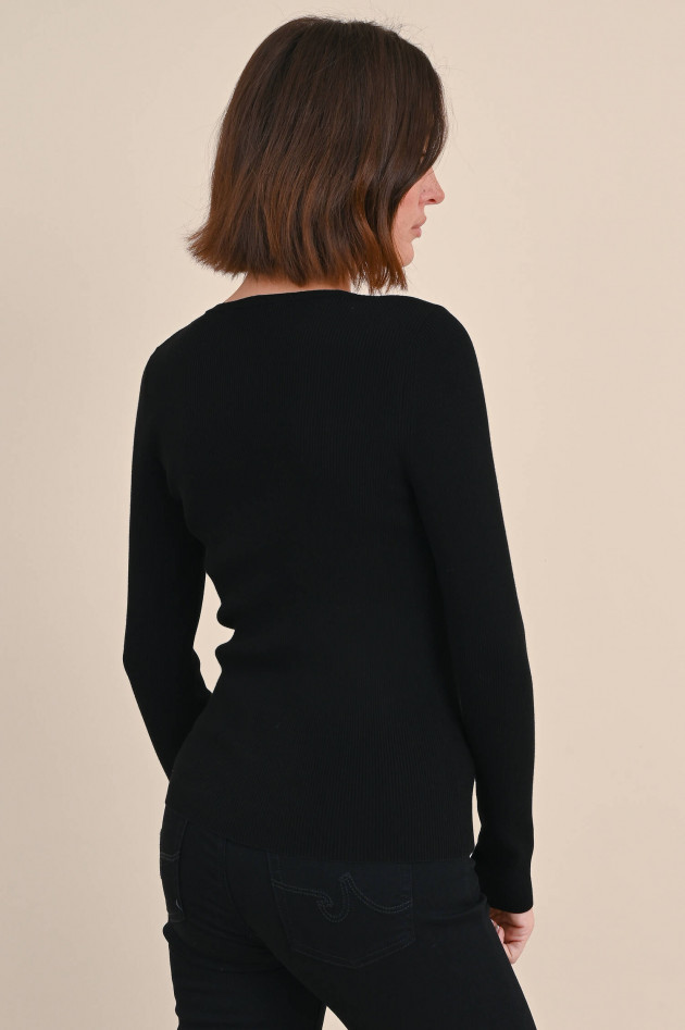 Closed Feinstrick Pullover in Schwarz