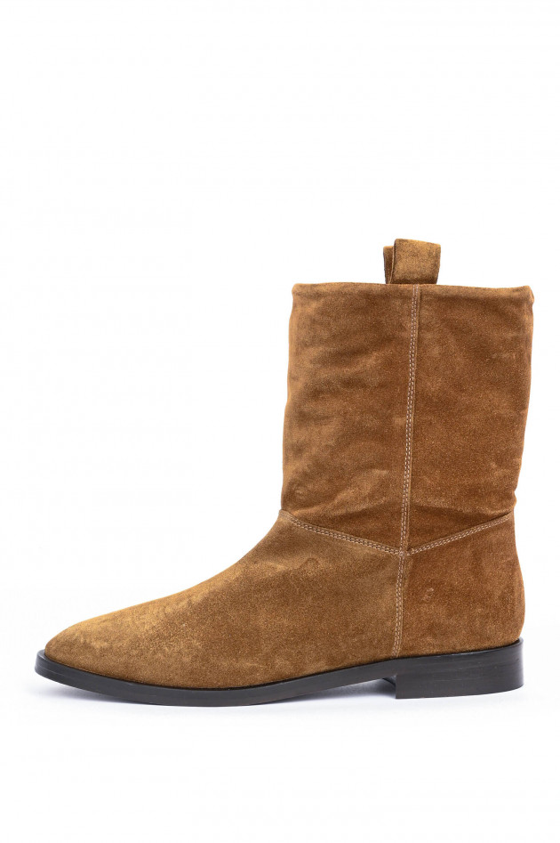 Closed Veloursleder-Boot LORI in Camel