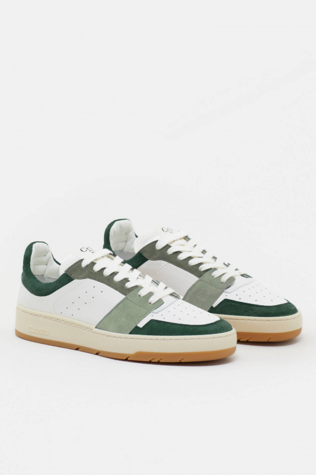 Closed Sneakers in Weiß/Grün