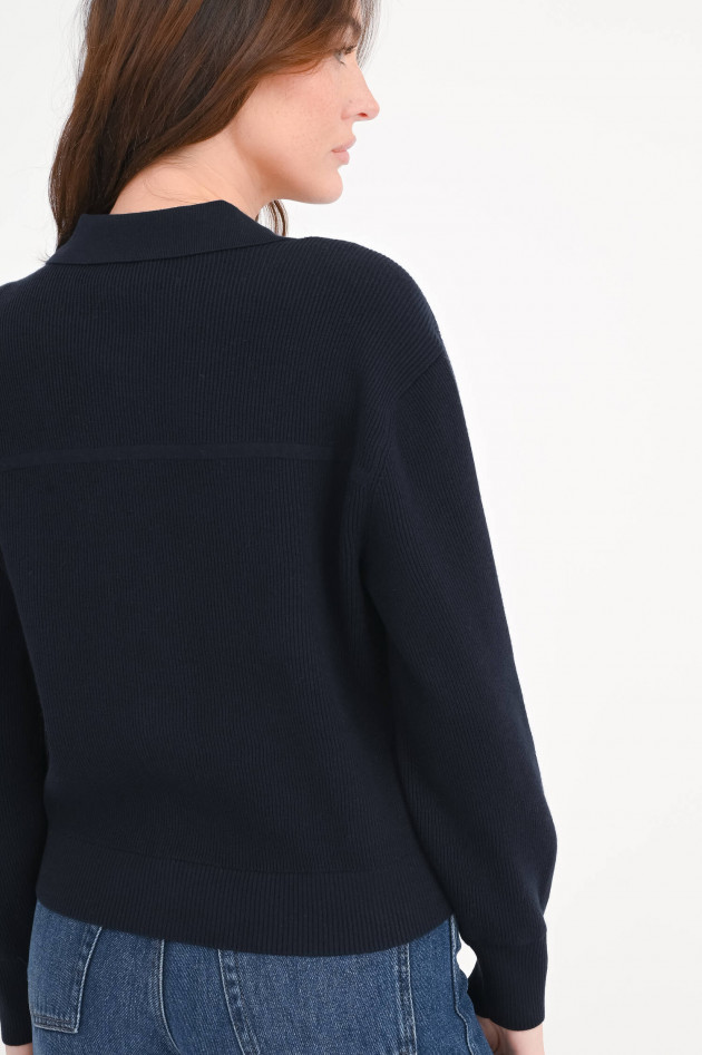 Closed Strickjacke mit großen Taschen in Midnight