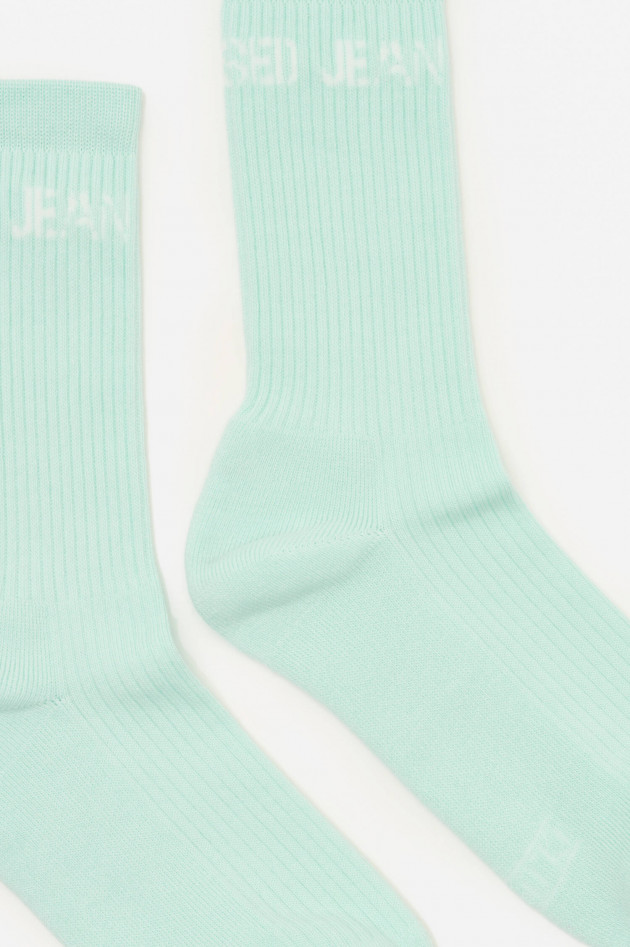 Closed Hohe Socken mit Logo-Detail in Fresh Mint