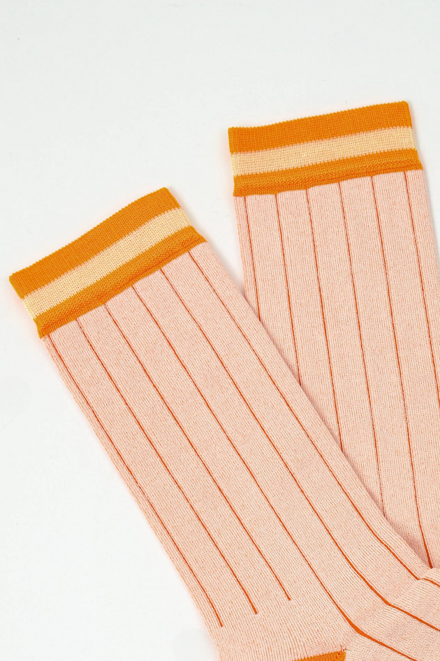 Closed Socken aus Viskose-Mix in Papaya/Orange
