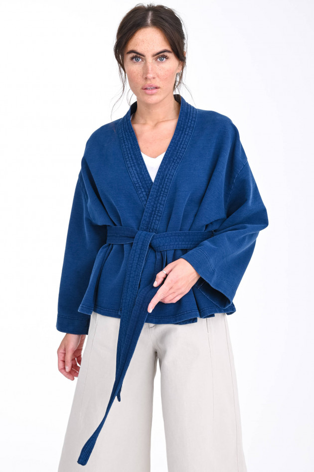 Closed Kimono in Indigoblau