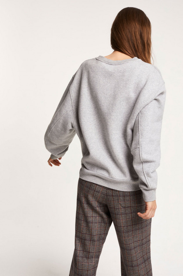 Closed Sweatshirt mit Stickerei in Grau