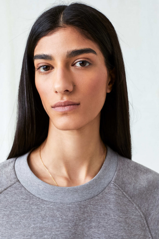 Closed Sweatshirt in Grau/Meliert