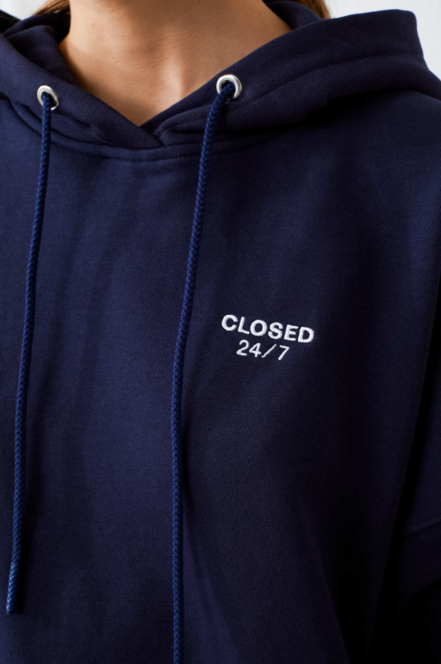 Closed Hoodie mit Logo in Navy