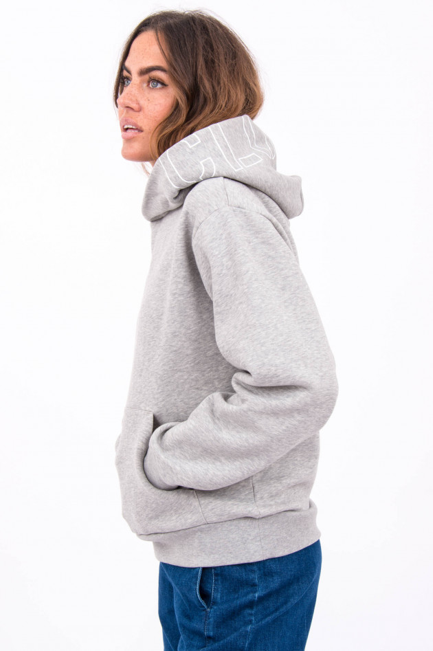 Closed Sportiver Hoodie in Grau meliert