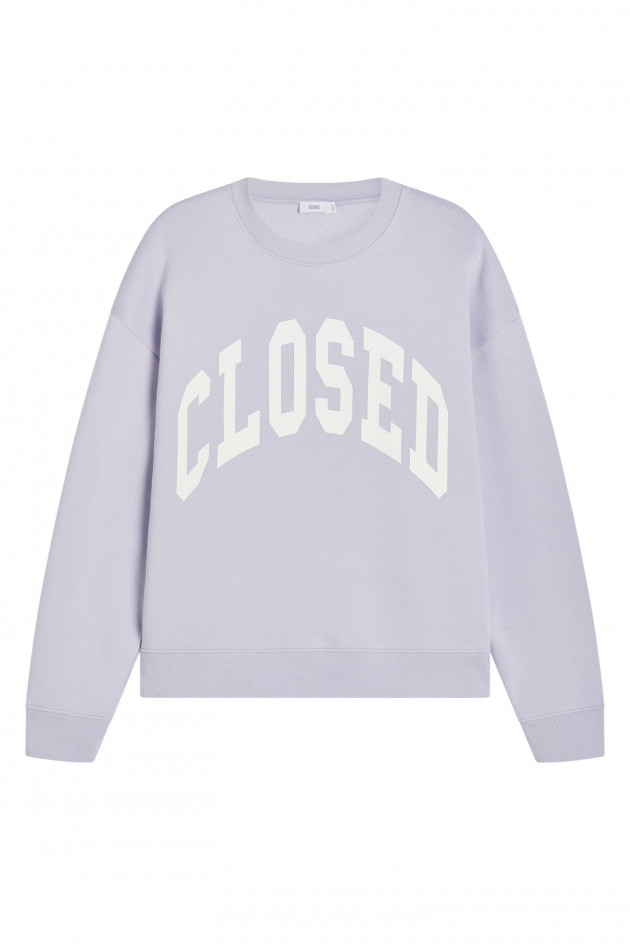 Closed Sweater mit Frontprint in Flieder