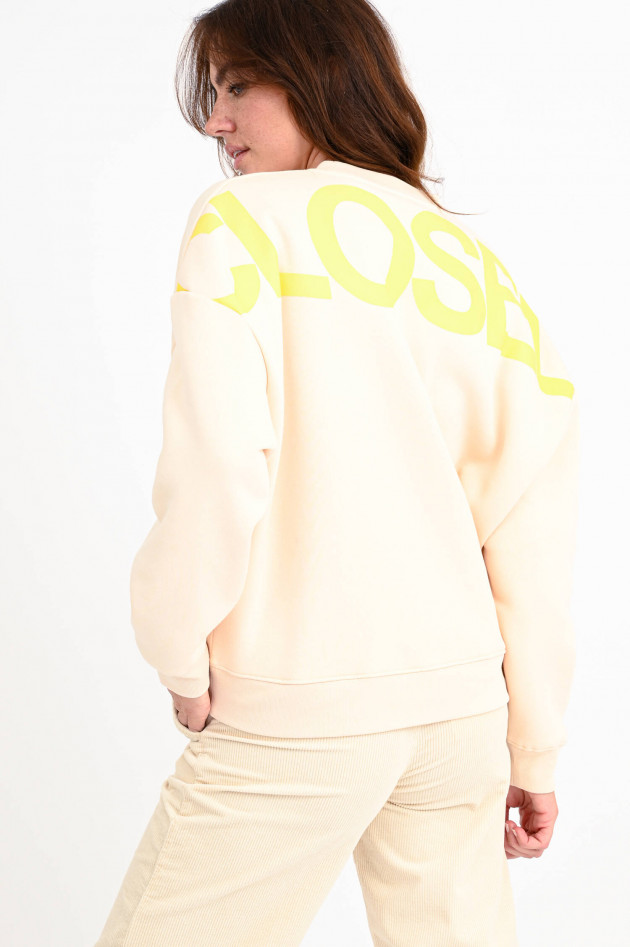 Closed Sweatshirt mit Logo-Print in Hellrosa