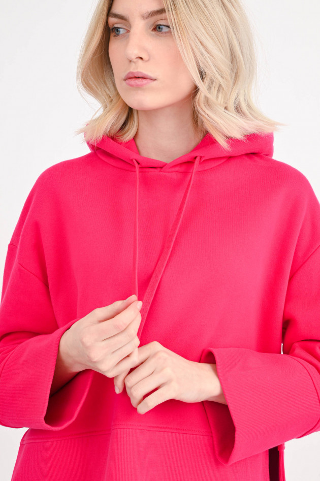 Closed Hoodie mit Logo-Stickung in Hot Pink