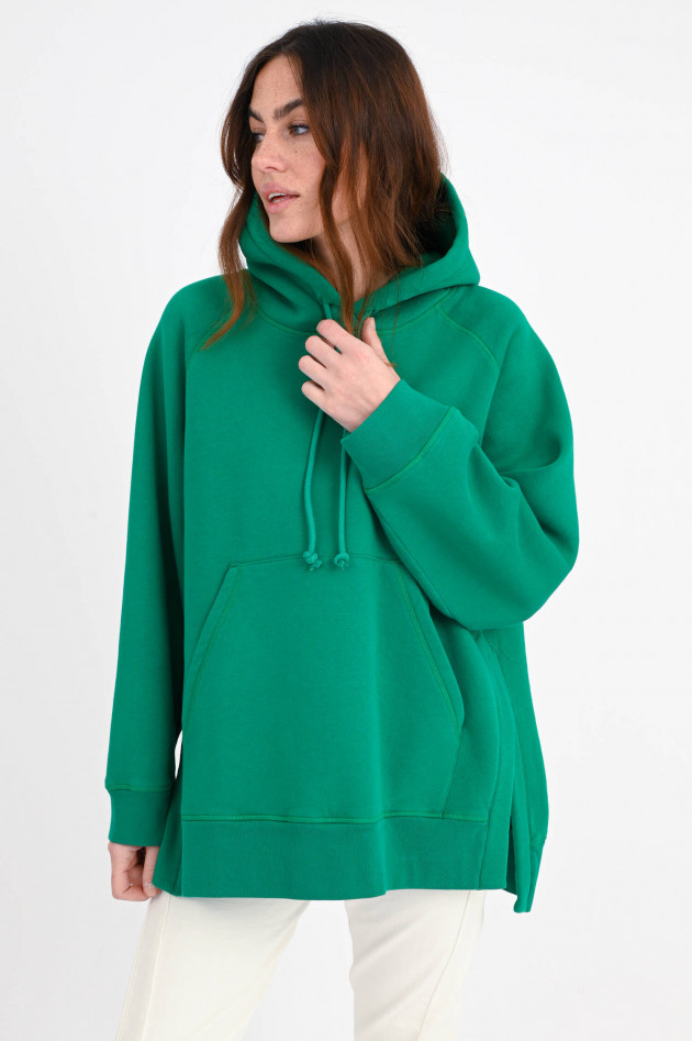 Closed Oversized Hoodie mit hohen Seitenschlitzen in Grün