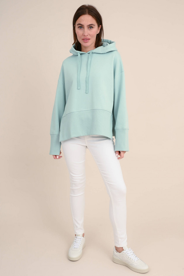 Closed Hoodie mit Logo-Stickerei in Mint