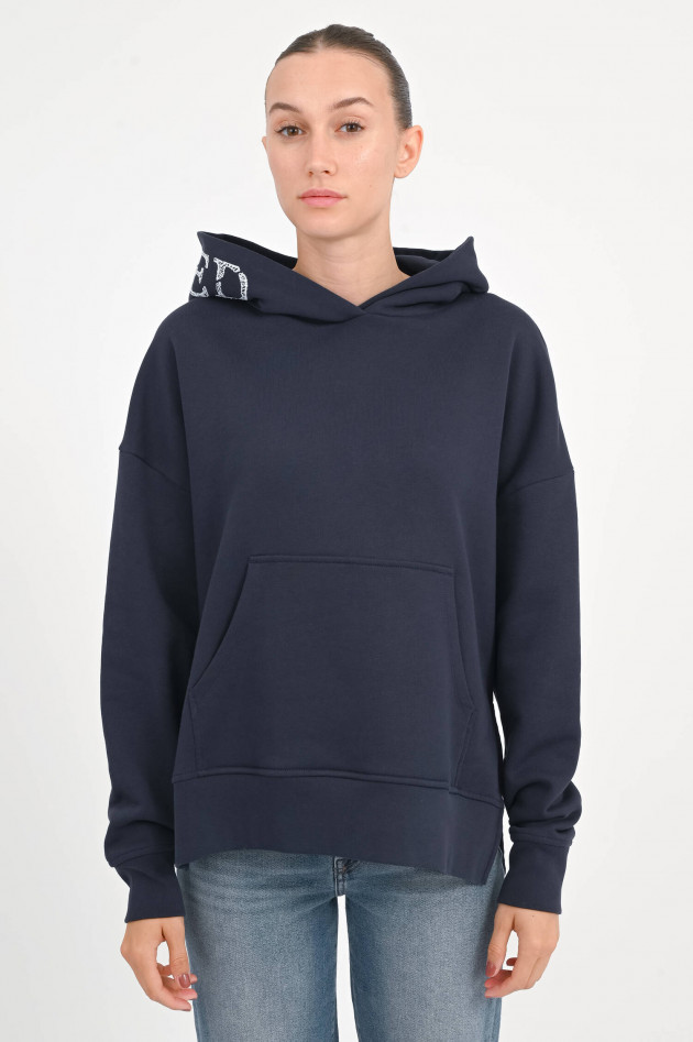 Closed Hoodie mit Closed-Schriftzug in Navy