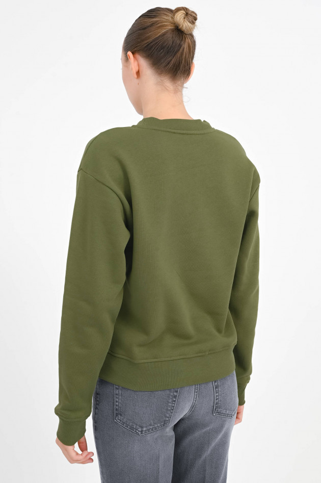 Closed BETTER STAY CLOSED Sweatshirt in Army Green