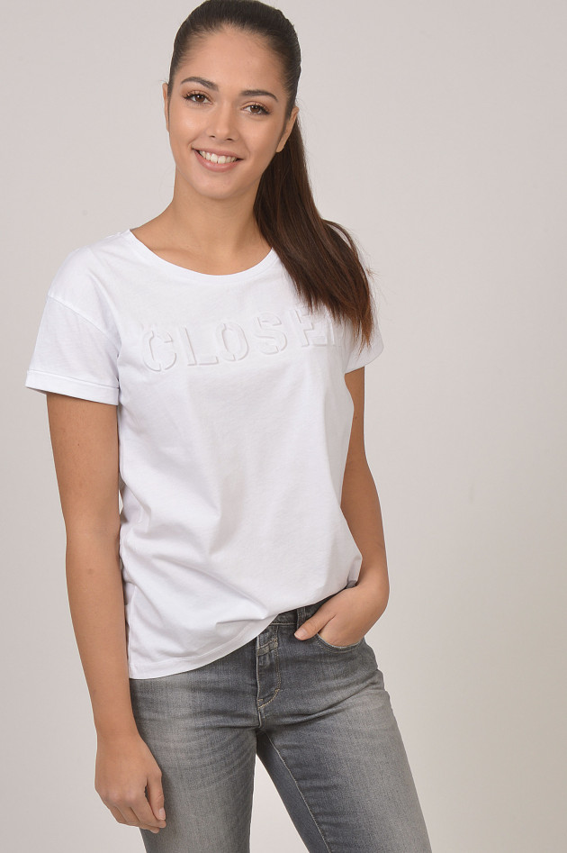 Closed T-Shirt mit 3D - Schriftzug in Weiß