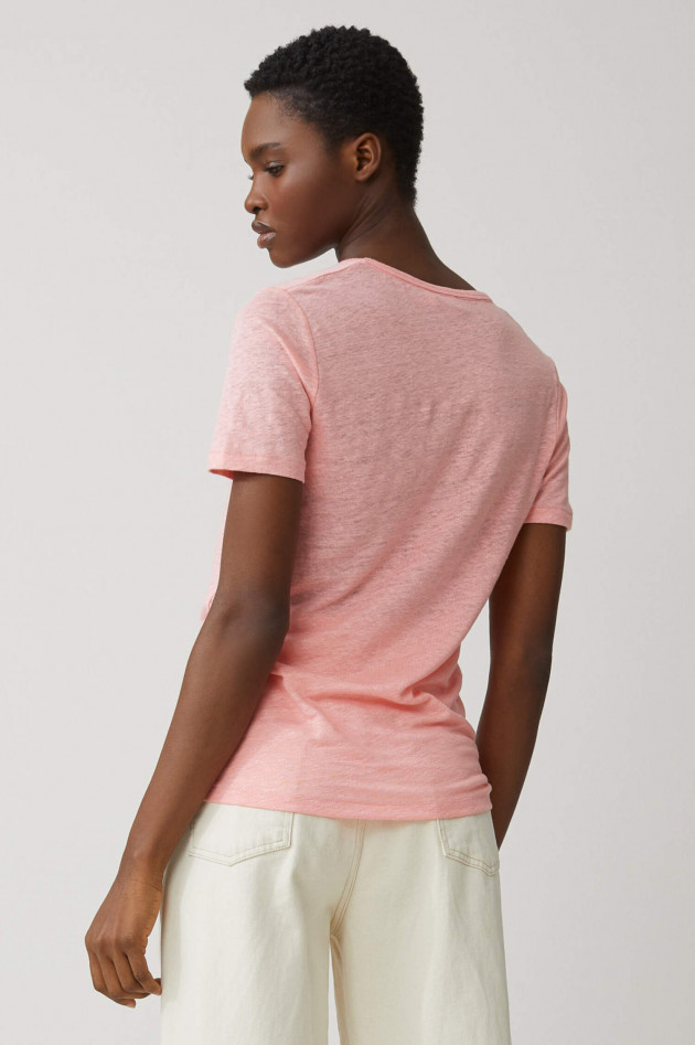 Closed Leinen T-Shirt in Rosa