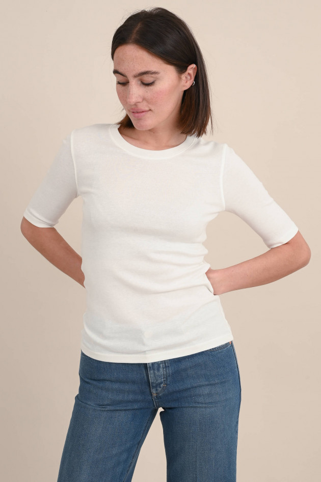 Closed Rippshirt in Ivory