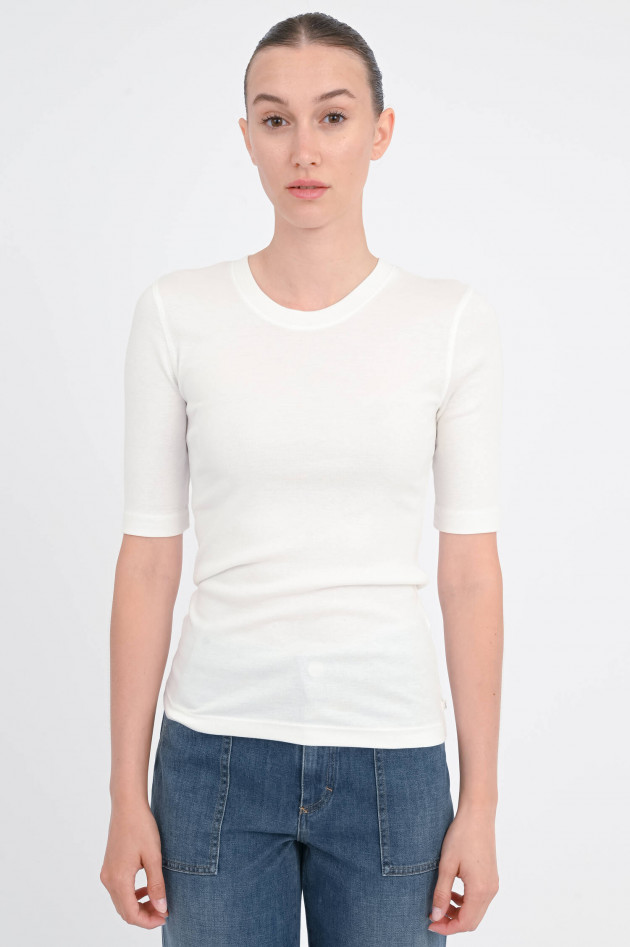 Closed Rippshirt in Ivory