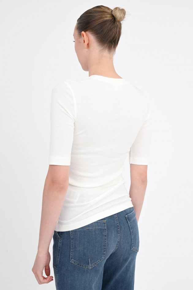 Closed Rippshirt in Ivory