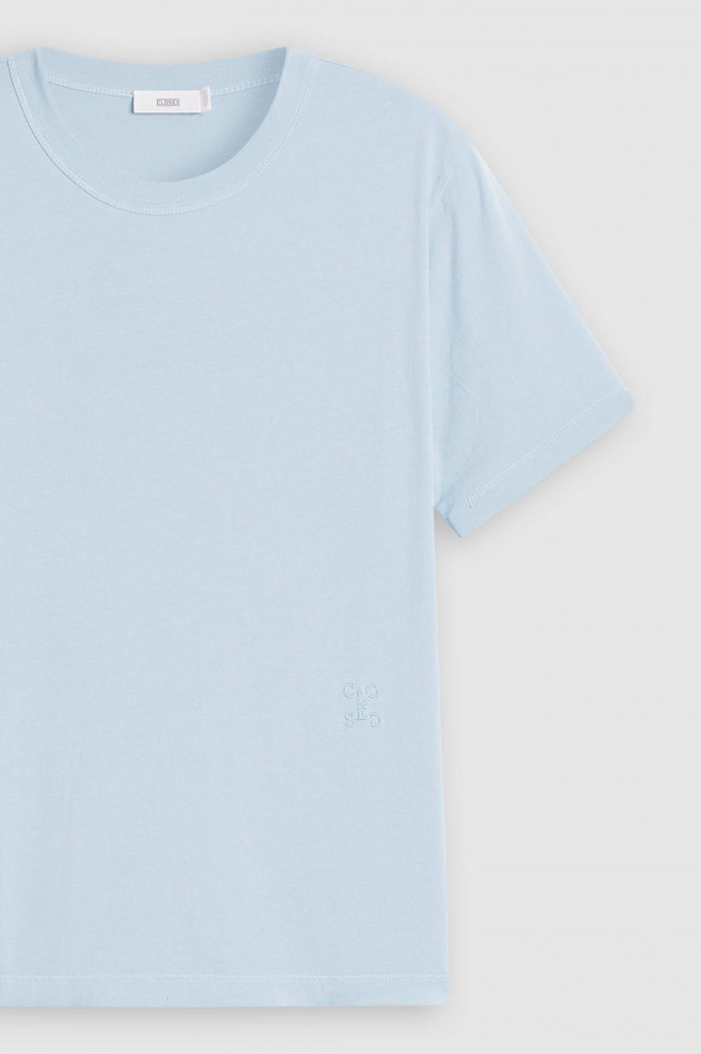 Closed Jersey T-Shirt in Hellblau