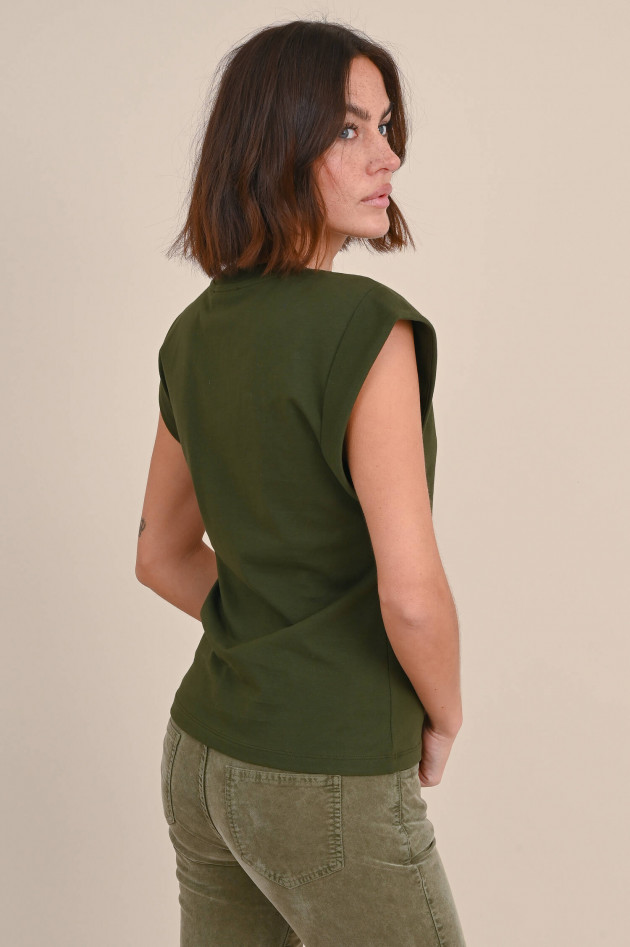 Closed T-Shirt aus Bio-Baumwolle in Oliv