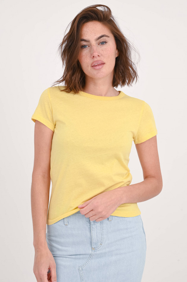 Closed T-Shirt aus Baumwolle in Gelb