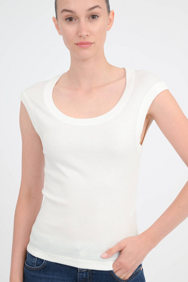 Closed Shirt mit angeschnittenen Ärmeln in Ivory