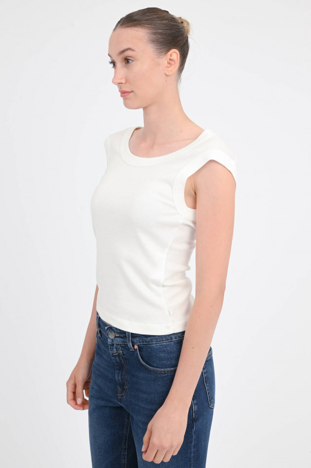 Closed Shirt mit angeschnittenen Ärmeln in Ivory