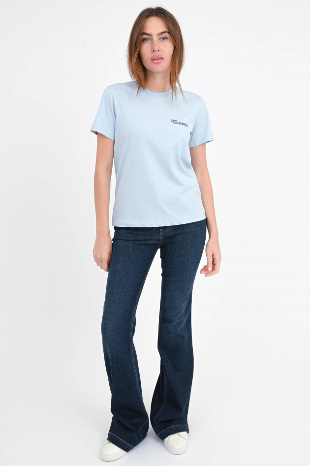 Closed Kurzarm-Shirt STAY CLOSED in Hellblau