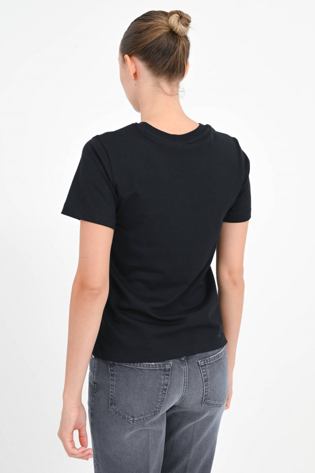 Closed T-Shirt mit Hunde-Print in Black