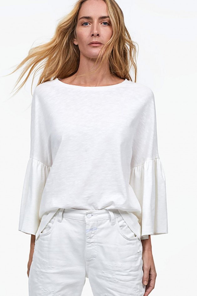 Closed Shirt mit Trompetenarm in Natur Closed Shirt mit Trompetenarm in Natur